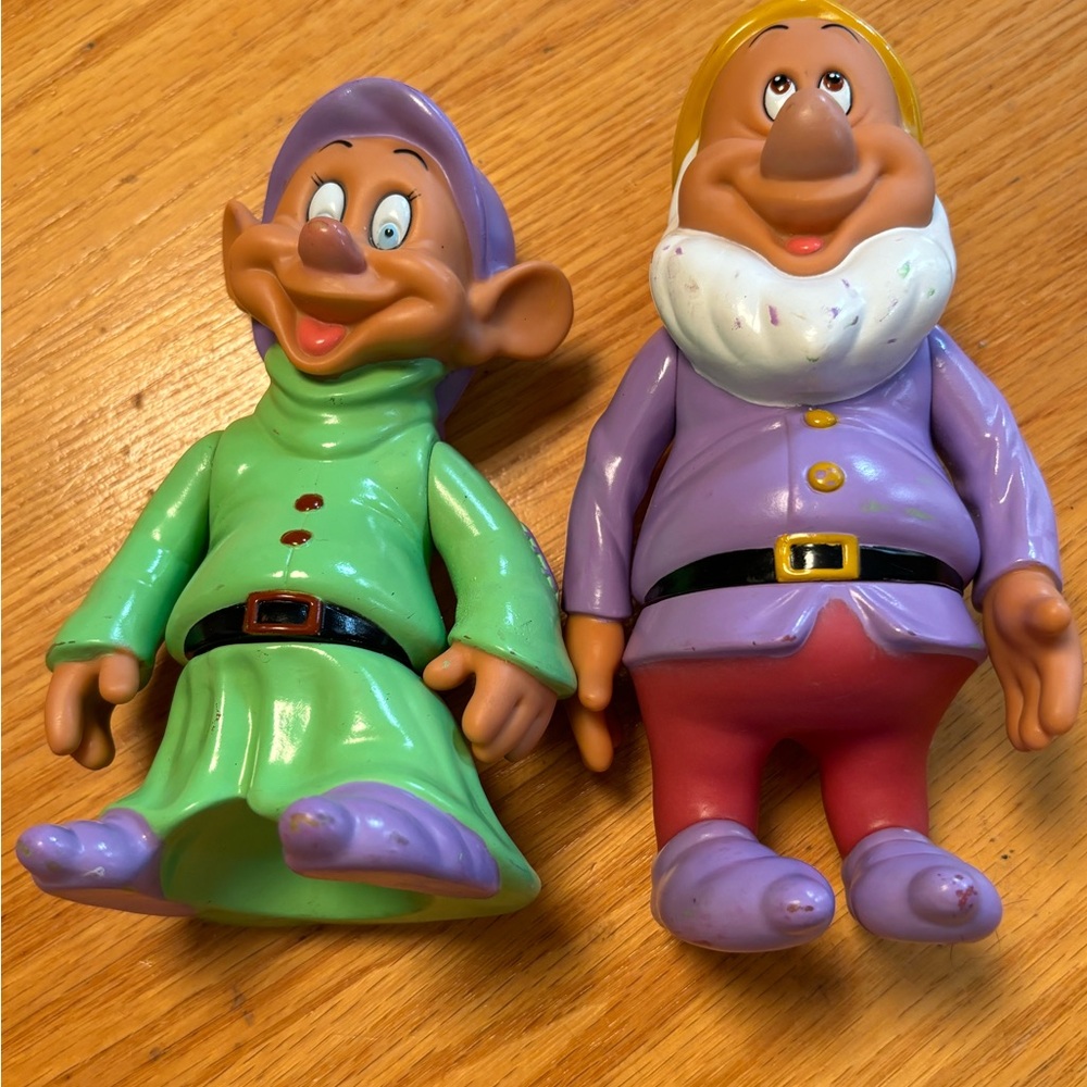 Disney Dopey and Sneezy from Snow White & Seven Dwarfs